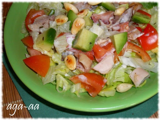 salatka z kurczakiem