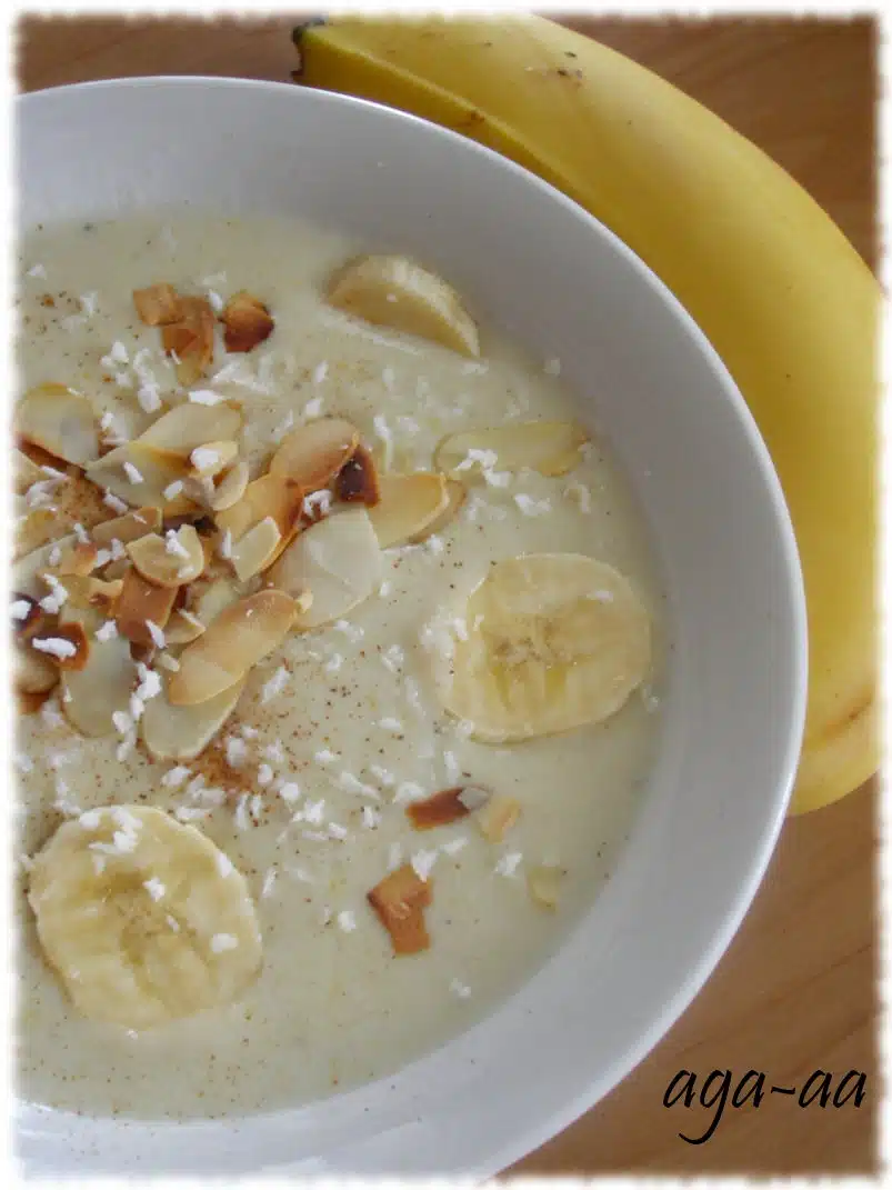 Zupa bananowa z mleczkiem kokosowym