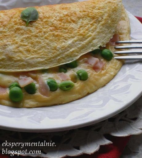 omlet z szynką