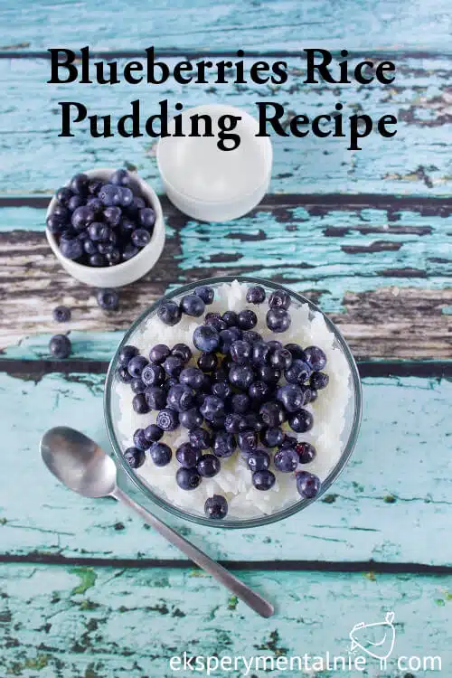 Blueberries Rice Pudding recipe