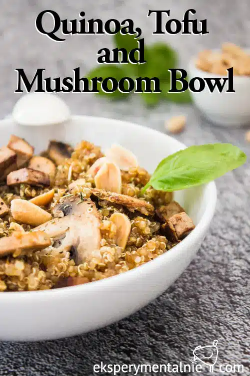 Quinoa, Tofu and mushroom bowl