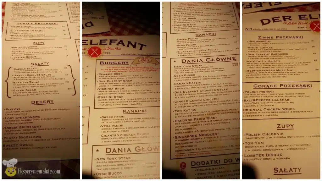 menu Der Elefant