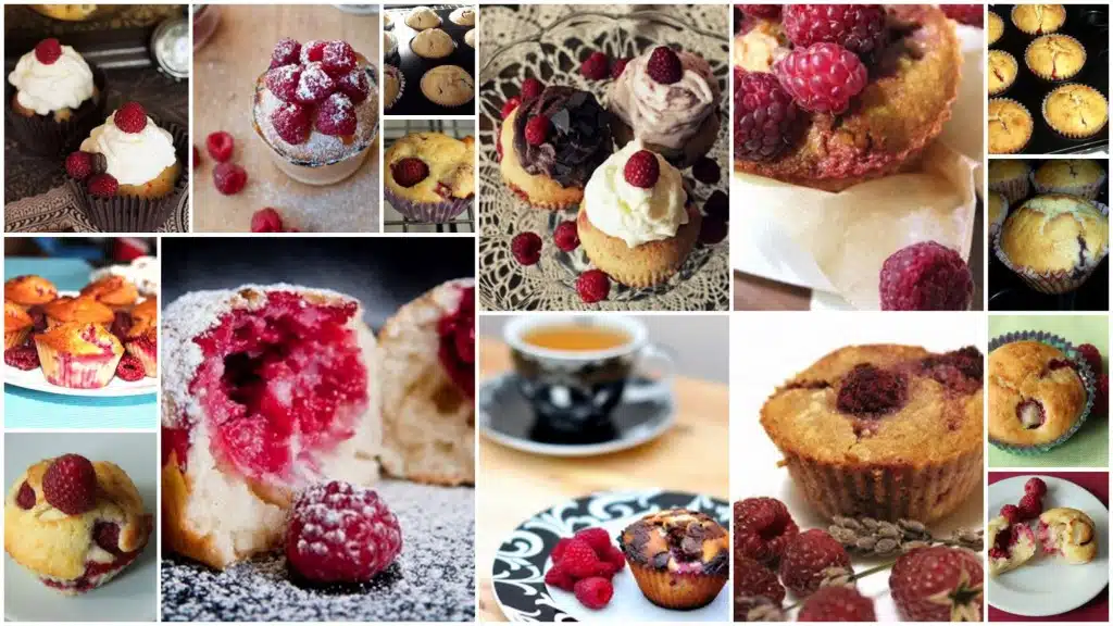 rasberry muffins