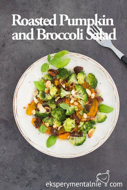 roasted pumpkin and broccoli salad
