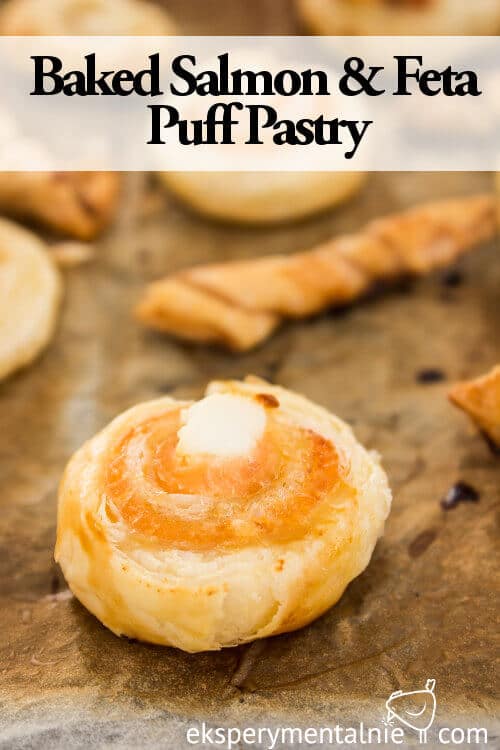 Baked Salmon & Feta puff pastry recipe