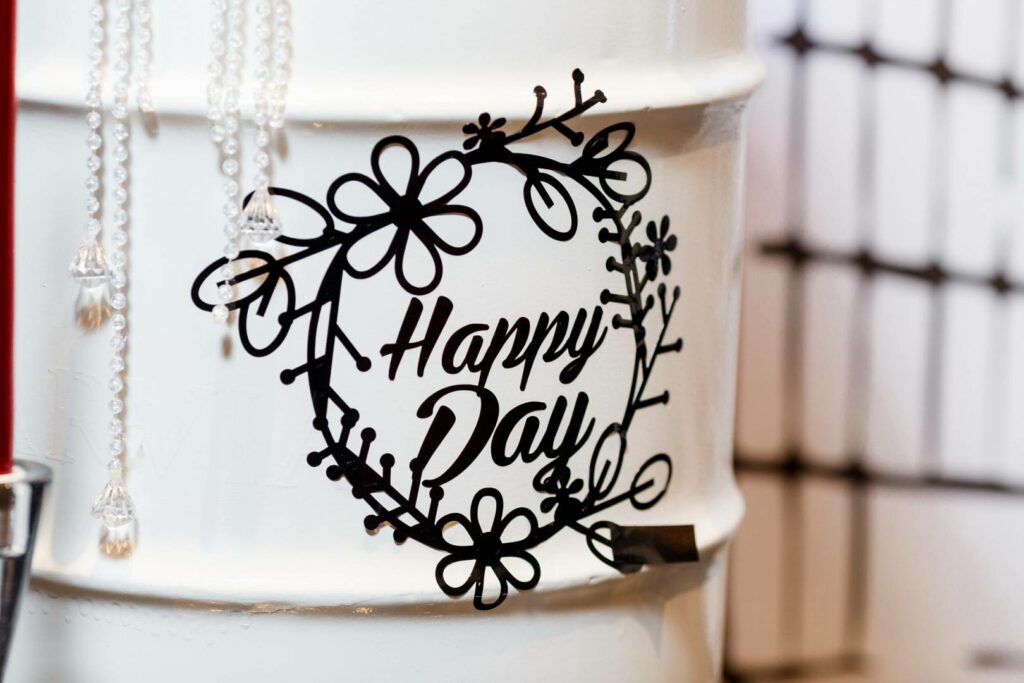 topper na tort weselny