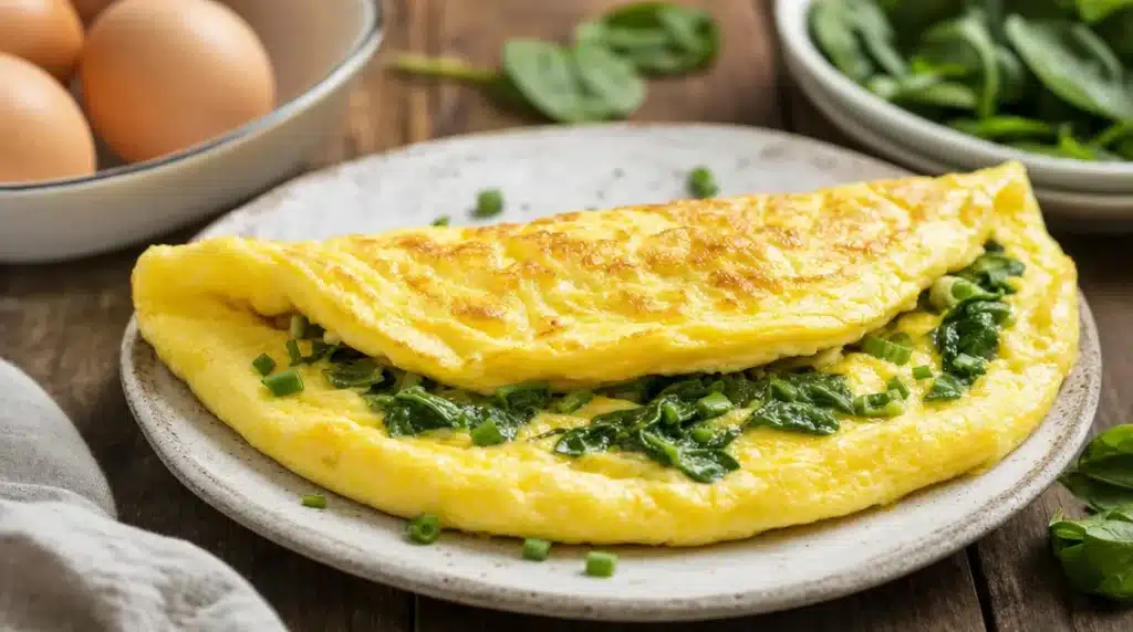 Omlet bez mąki: puszysty pomysł na śniadanie