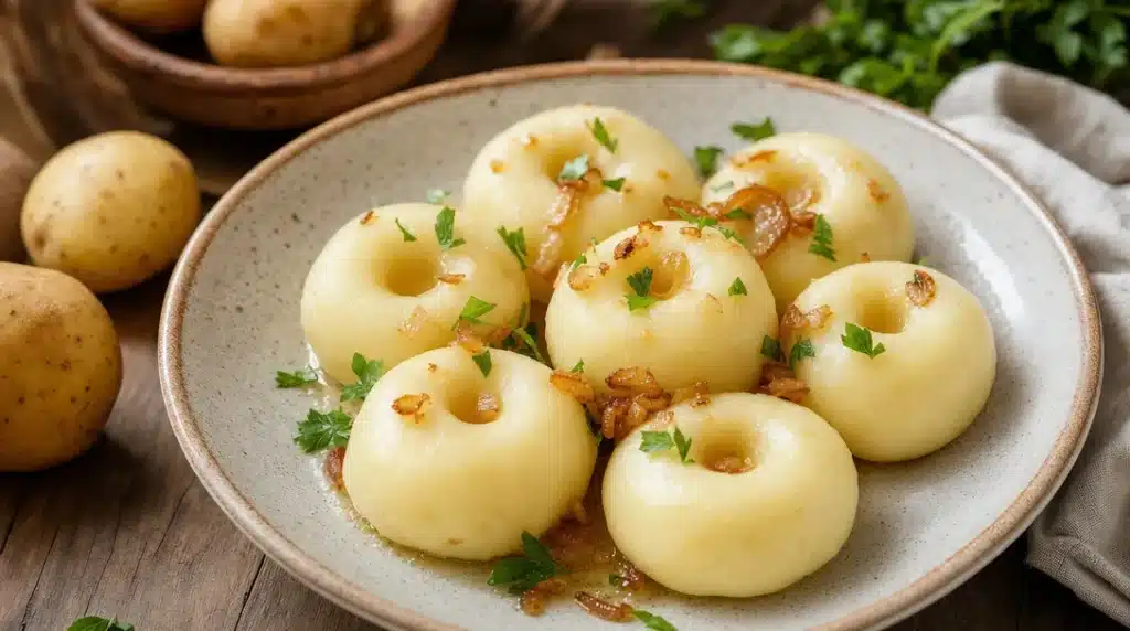 Kluski śląskie bez mąki ziemniaczanej - przepis